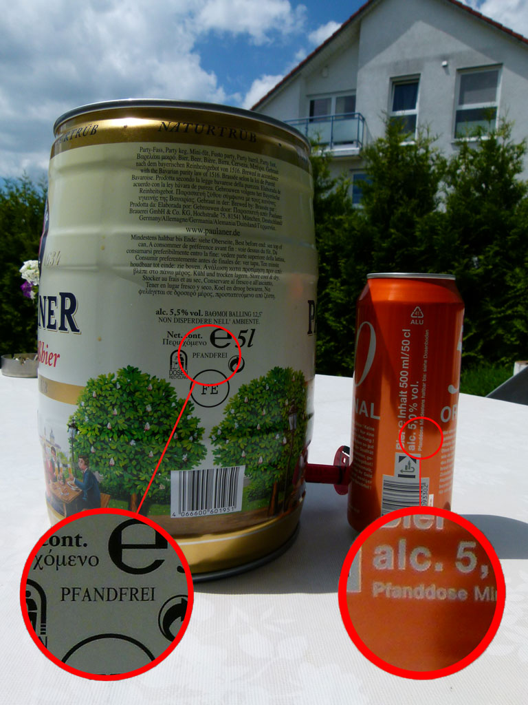 Bierdosen Auflösung